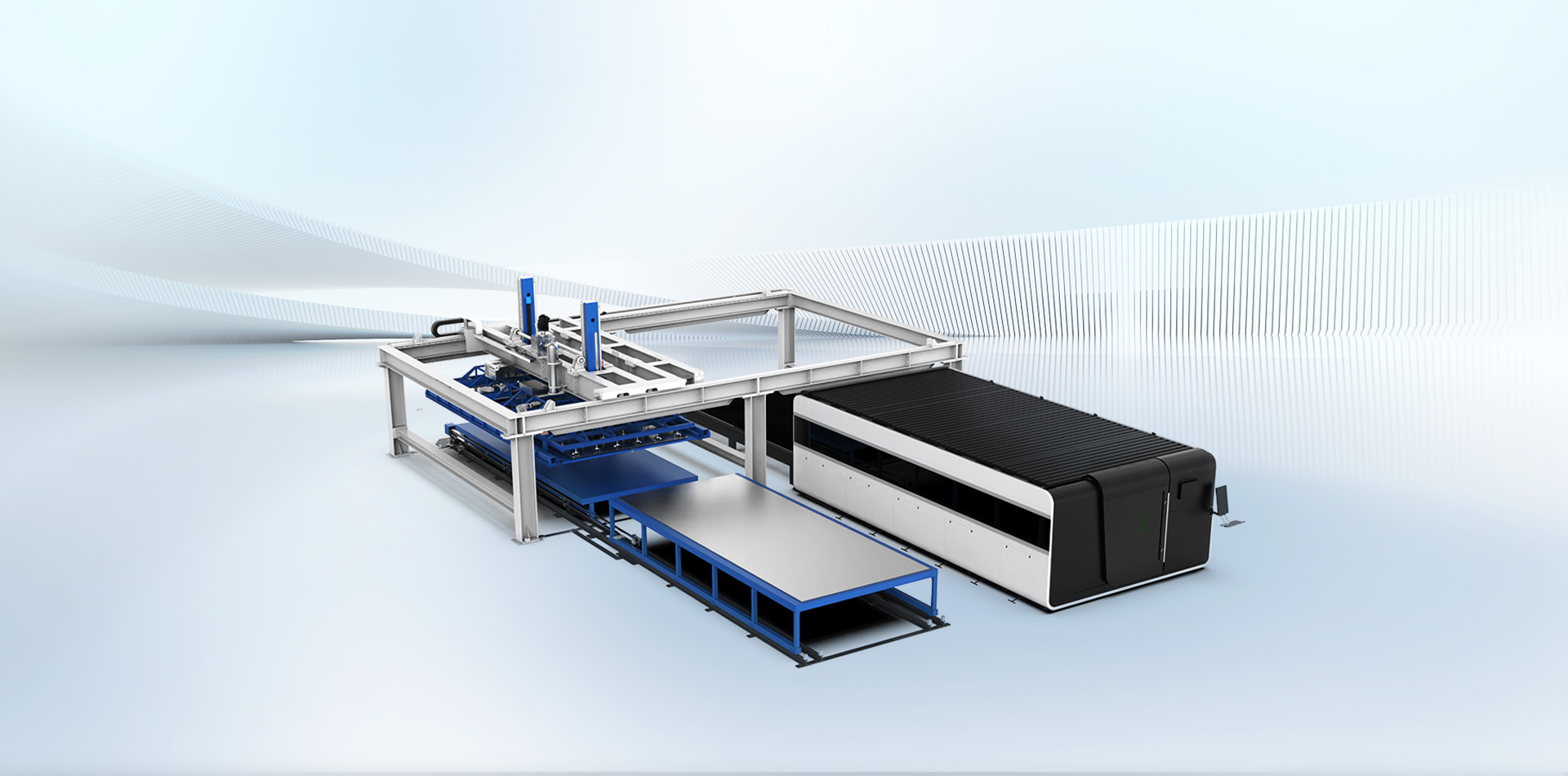 GAS SERIES Laser Automatic Loading and Unloading Fiber Laser Cutting Machine