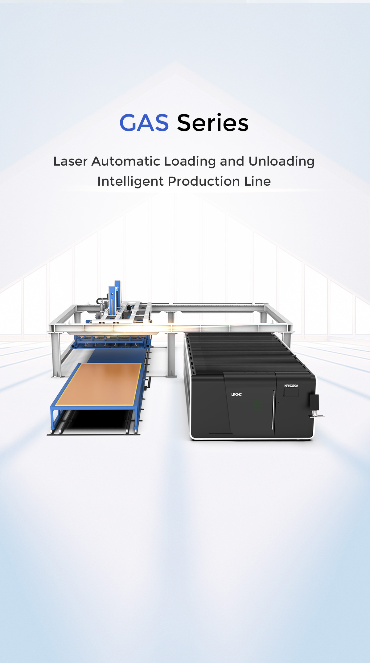 GAS SERIES Laser Automatic Loading and Unloading Fiber Laser Cutting Machine