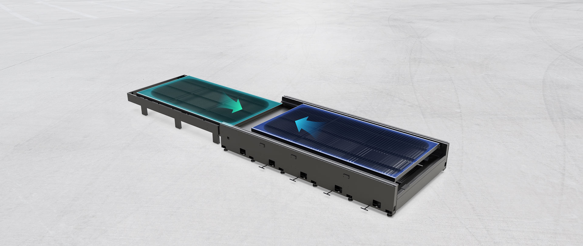 Dual workstation exchange table