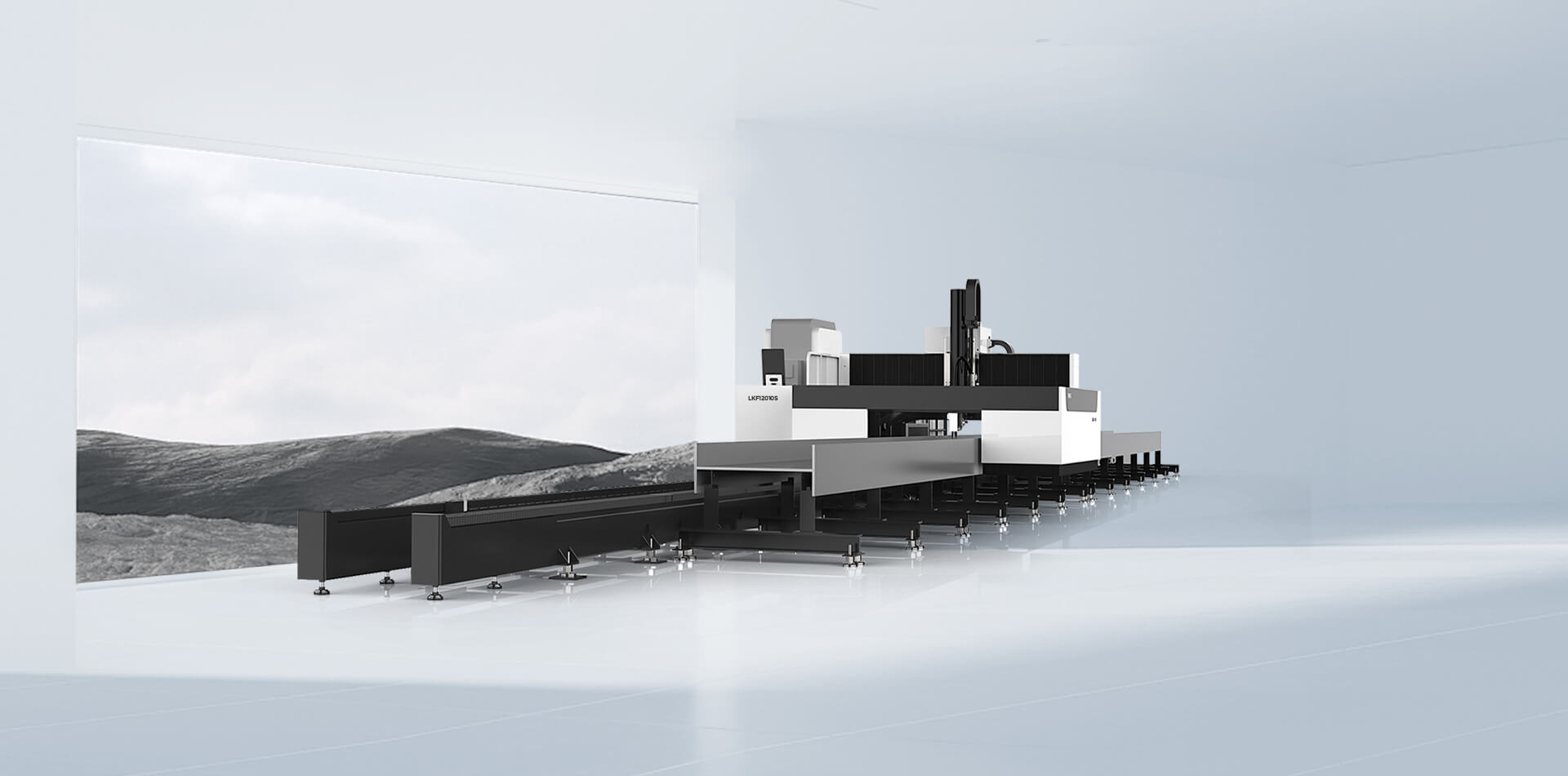 Cantilever Shaped steel laser cutting machine