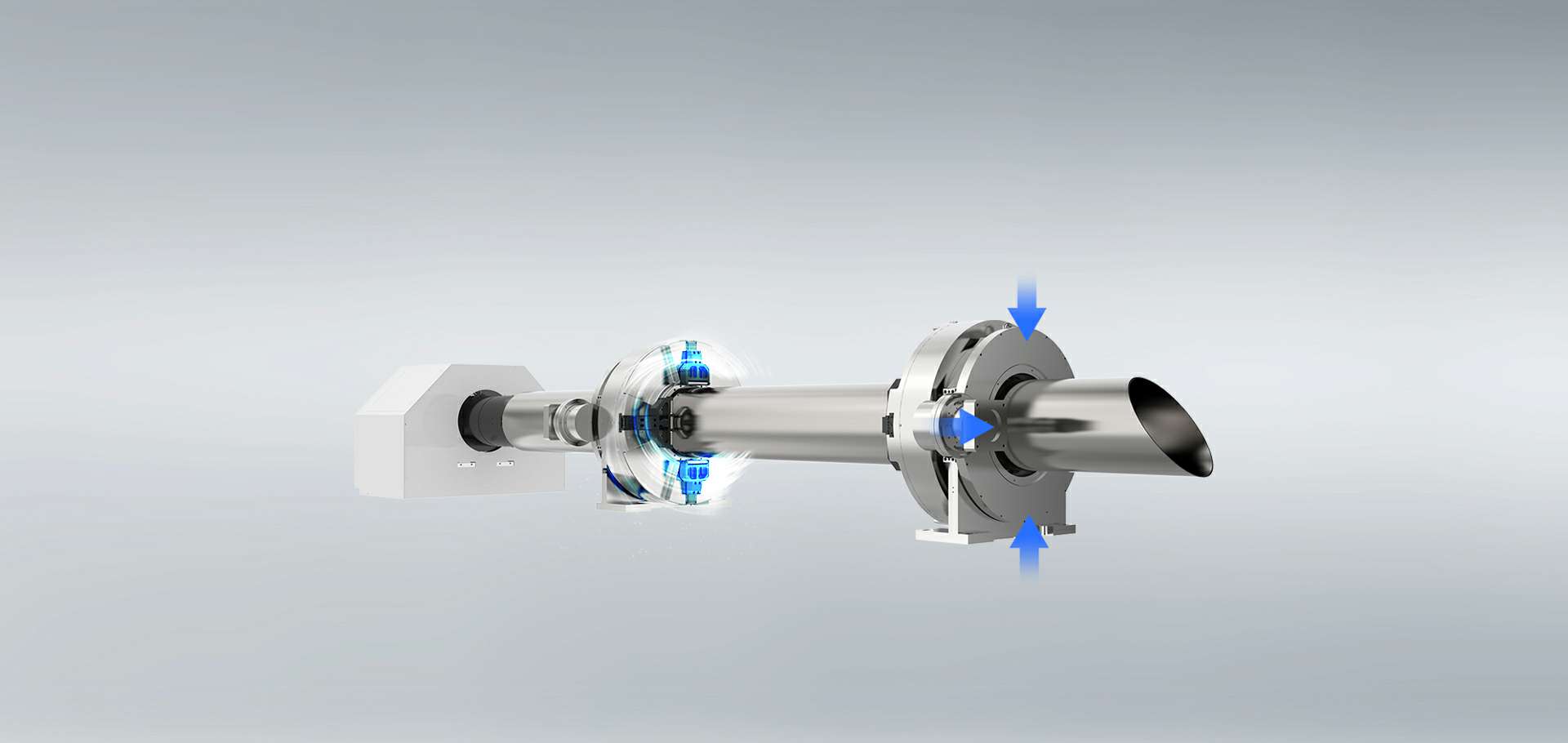 350 Round Pneumatic Chuck, Zero Tailings Cutting
